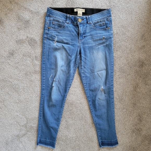 Democracy Ab Technology Ankle Distressed Mid Rise Jeans Size 8 - Picture 1 of 9